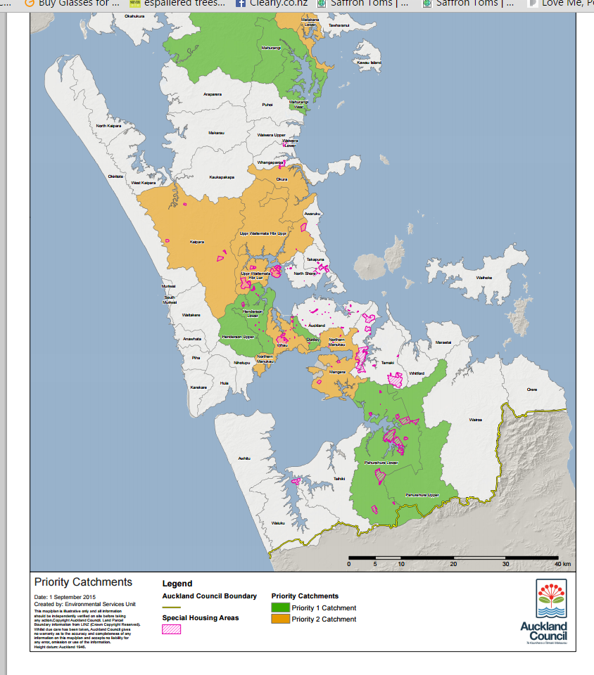 Auckland Council Environmental Priority Oratia